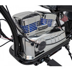 Elektrická motorka Chopper Warrior - sivá